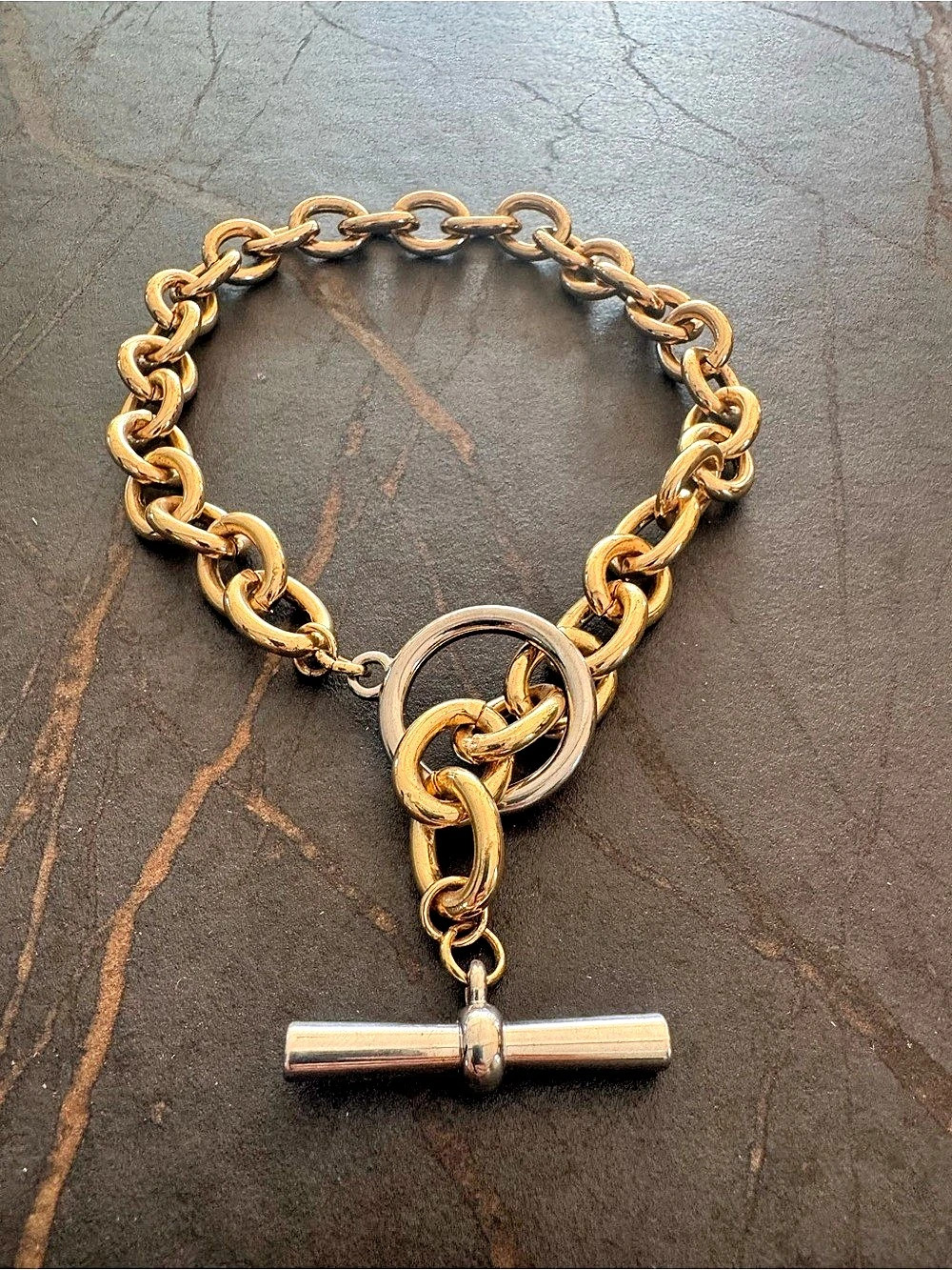 Chunky Knot T-Bar Necklace